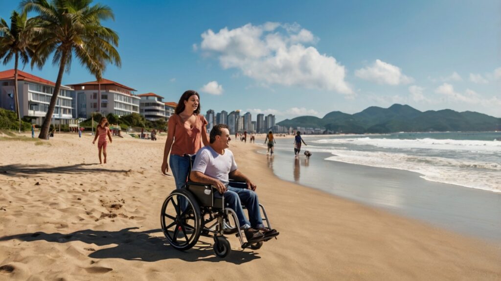 Destinos litorâneos com infraestrutura adaptada
